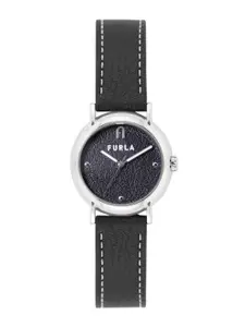 Furla Women Patterned Dial Leather Analogue Watch WW00024015L1
