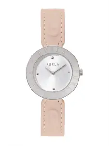 Furla Women Patterned Dial Leather Analogue Watch WW00004004L1