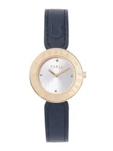 Furla Women Patterned Dial Leather Analogue Watch WW00004003L2