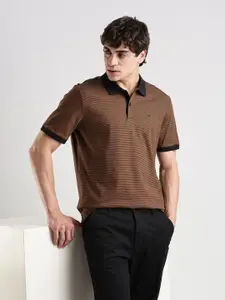 Calvin Klein Jeans Men Striped Polo Collar T-shirt