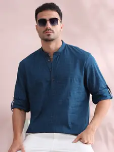 FILORI STUDIO Men Checked Kurta