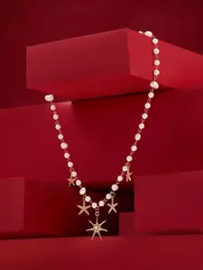 Zaveri Pearls Gold-Plated Necklace