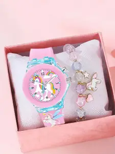 Ziory Girls Dial & Bracelet Style Straps Analogue Watch ZY20245647