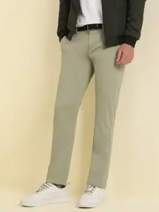 Allen Solly Men Mid-Rise Slim Fit Regular Trousers