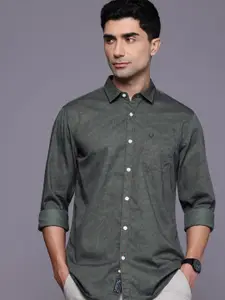 Allen Solly Custom Fit Abstract Printed Pure Cotton Casual Shirt