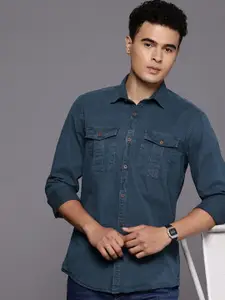 Allen Solly Pure Cotton Custom Slim Fit Casual Shirt