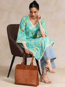 Varanga Women Floral Printed Indie Florals Kurta