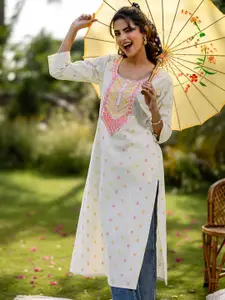 Libas Women Floral Embroidered Thread Work Kurta