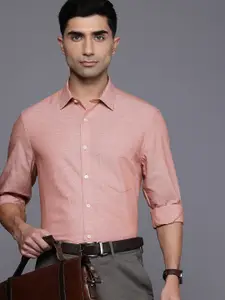 Louis Philippe Classic Fit Linen Cotton Formal Shirt