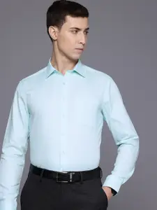 Louis Philippe Slim Fit Micro Checked Pure Cotton Casual Shirt