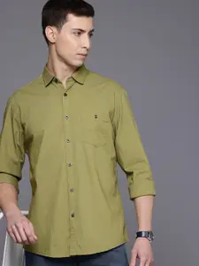 Louis Philippe Jeans Pure Cotton Slim Fit Opaque Casual Shirt