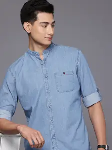 Louis Philippe Jeans Slim Fit Pure Cotton Casual Shirt