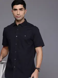 Louis Philippe Jeans Pure Cotton Slim Fit Opaque Casual Shirt