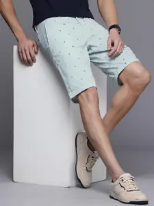 Louis Philippe Sport Men Striped Slim Fit Shorts