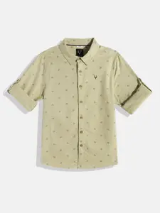 Allen Solly Junior Boys Printed Pure Cotton Casual Shirt
