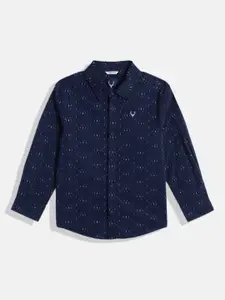 Allen Solly Junior Boys Geometric Printed Cotton Casual Shirt