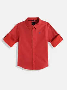 Allen Solly Junior Boys Micro Ditsy Printed Pure Cotton Casual Shirt