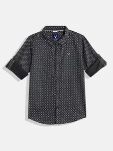 Allen Solly Junior Boys Micro Printed Pure Cotton Casual Shirt