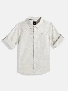 Allen Solly Junior Boys Printed Pure Cotton Casual Shirt