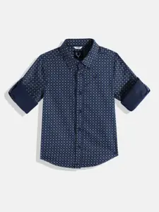 Allen Solly Junior Boys Micro Ditsy Printed Pure Cotton Casual Shirt