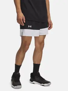UNDER ARMOUR Men Zone 5" Colourblocked Loose Fit Sports Shorts