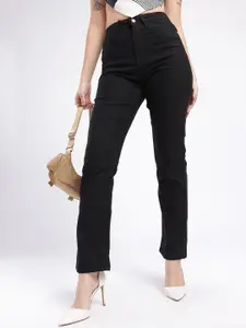 glitchez Women Straight Fit Stretchable Jeans