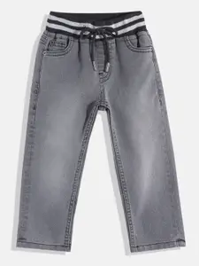 Allen Solly Junior Boys Mid-Rise Stretchable Jogger Fit Jeans