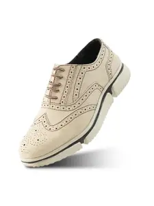 MONKSTORY Men Leather Brogues