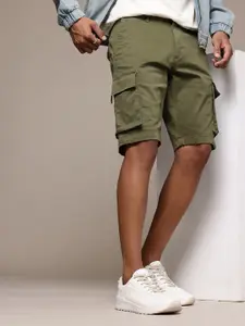 The Roadster Lifestyle Co. Men Solid Cargo Shorts