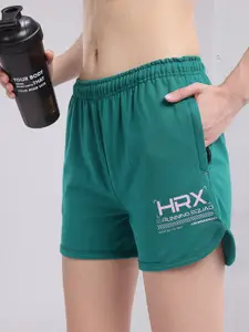 HRX by Hrithik Roshan Women Typography Printed Sports Shorts