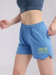HRX by Hrithik Roshan Women Typography Printed Sports Shorts