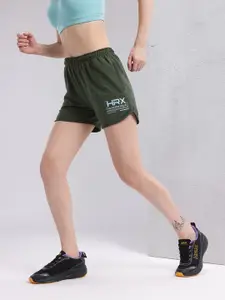 HRX by Hrithik Roshan Women Typography Printed Sports Shorts