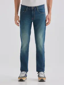 Pepe Jeans Men Vapour Slim Fit Mid-Rise Light Fade Stretchable Jeans
