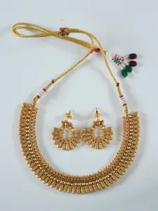 inc63-for elites Brass Gold-Plated Antique Necklace