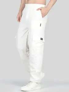 Raxedo Men Relaxed Fit Mid Rise Dry Fit Joggers