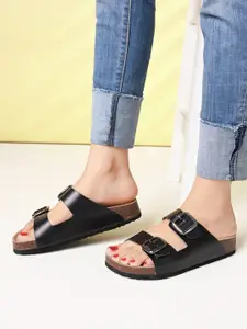 HERE&NOW Women Open Toe Flats