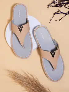 V-WALK Women T-Strap Flats