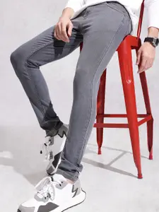 WROGN Men Slim Tapered Fit Mid-Rise Stretchable Jeans