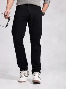 WROGN Men Relaxed Fit Mid-Rise Light Fade Stretchable Jeans