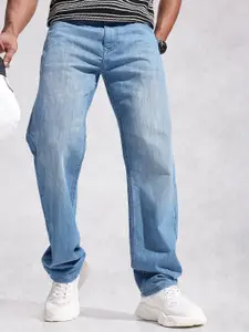 WROGN Men Anti Fit Mid-Rise Light Fade Stretchable Jeans