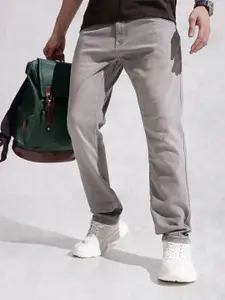 WROGN Men Relaxed Fit Mid-Rise Light Fade Stretchable Jeans