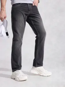 WROGN Men Straight Fit Light Fade Stretchable Jeans