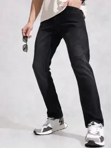 WROGN Men Straight Fit Light Fade Stretchable Jeans