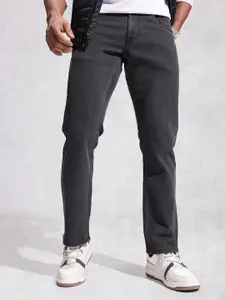 WROGN Men Straight Fit Light Fade Stretchable Jeans