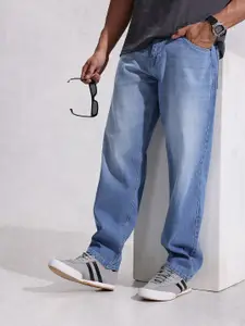 WROGN Men Loose Fit Heavy Fade Pure Cotton Jeans