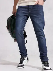 WROGN Men Slim Tapered Fit Heavy Fade Stretchable Jeans