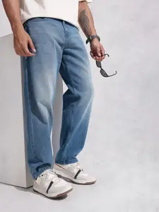 WROGN Men Loose Fit Heavy Fade Pure Cotton Jeans