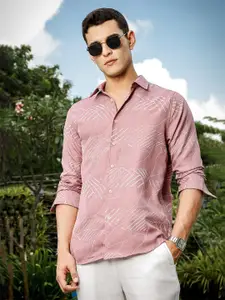 Thomas Scott Men Smart Slim Fit Opaque Printed Casual Shirt