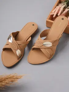 V-WALK Women Embellished Open Toe Flats