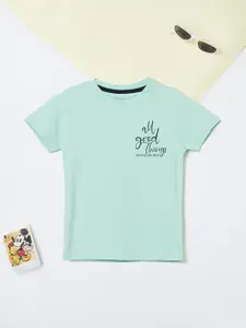 max Boys Typography Applique T-shirt